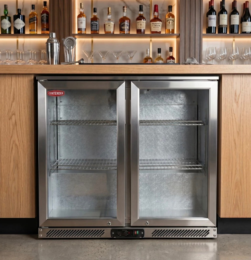 Contender 220L Double Door Bottle Fridge