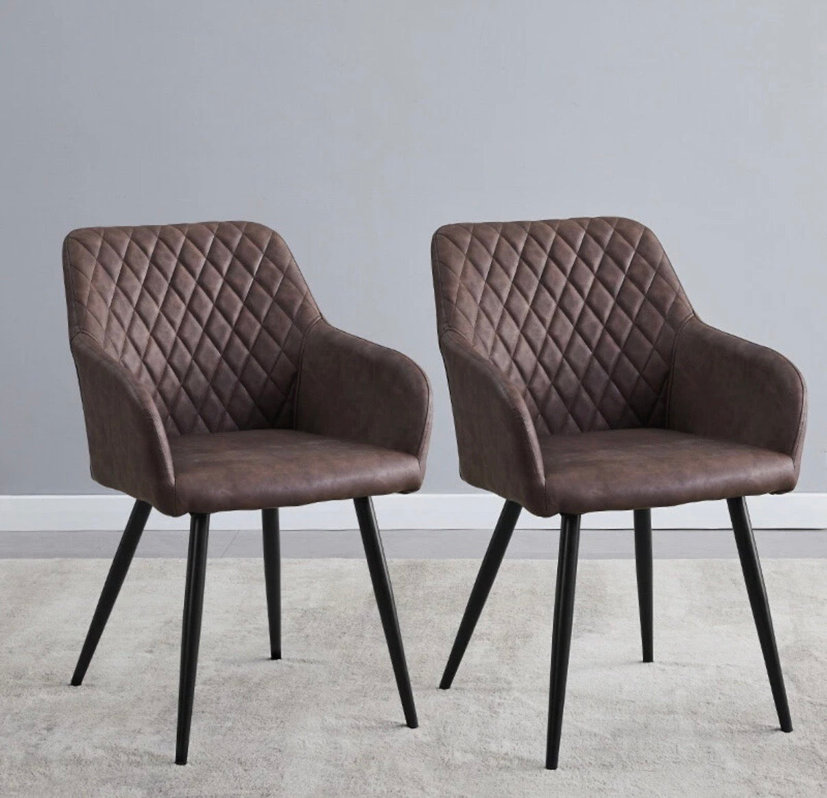 Brown Faux Leather Bar/Restaurant Chair