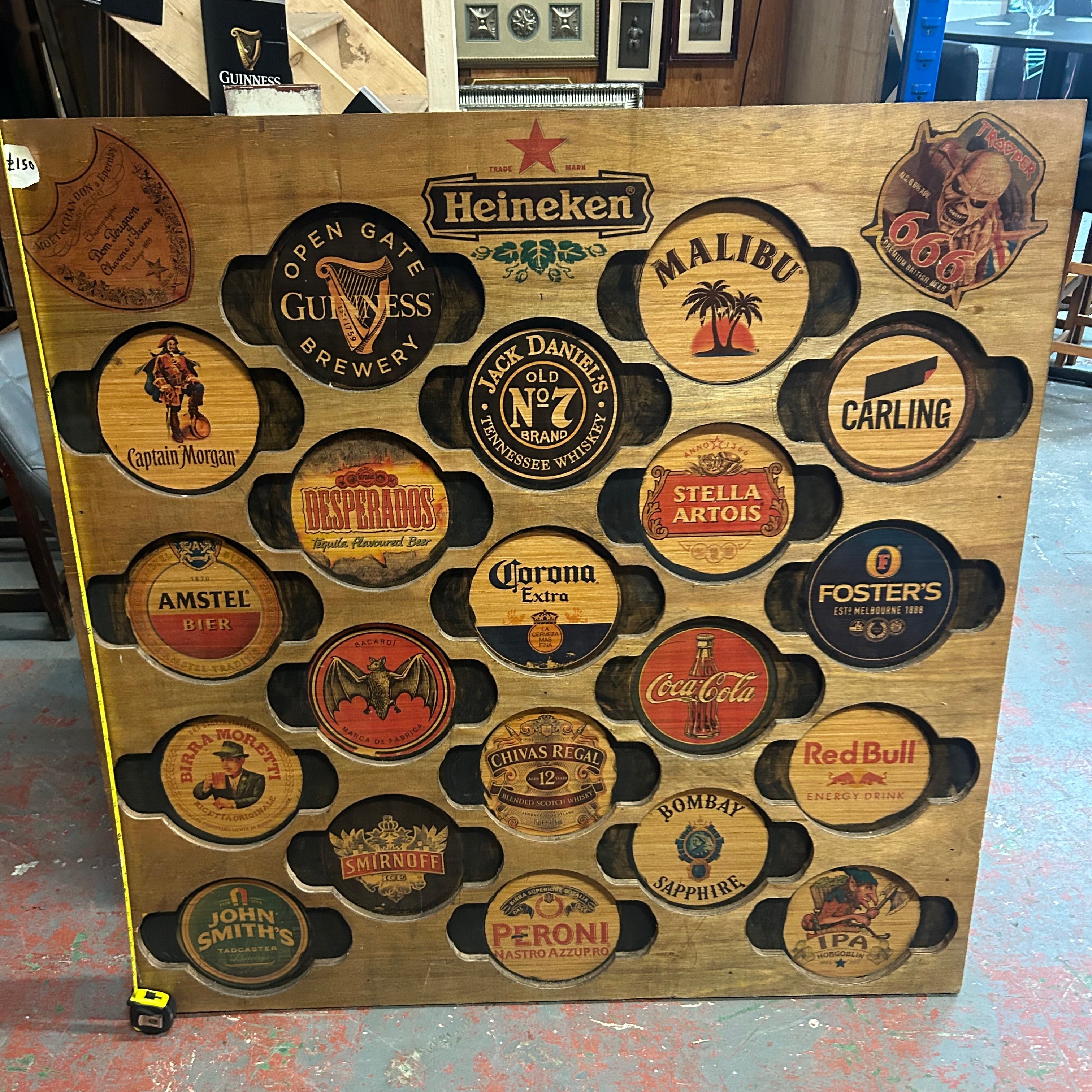 Large 4ft Wooden Branded Wall Sign