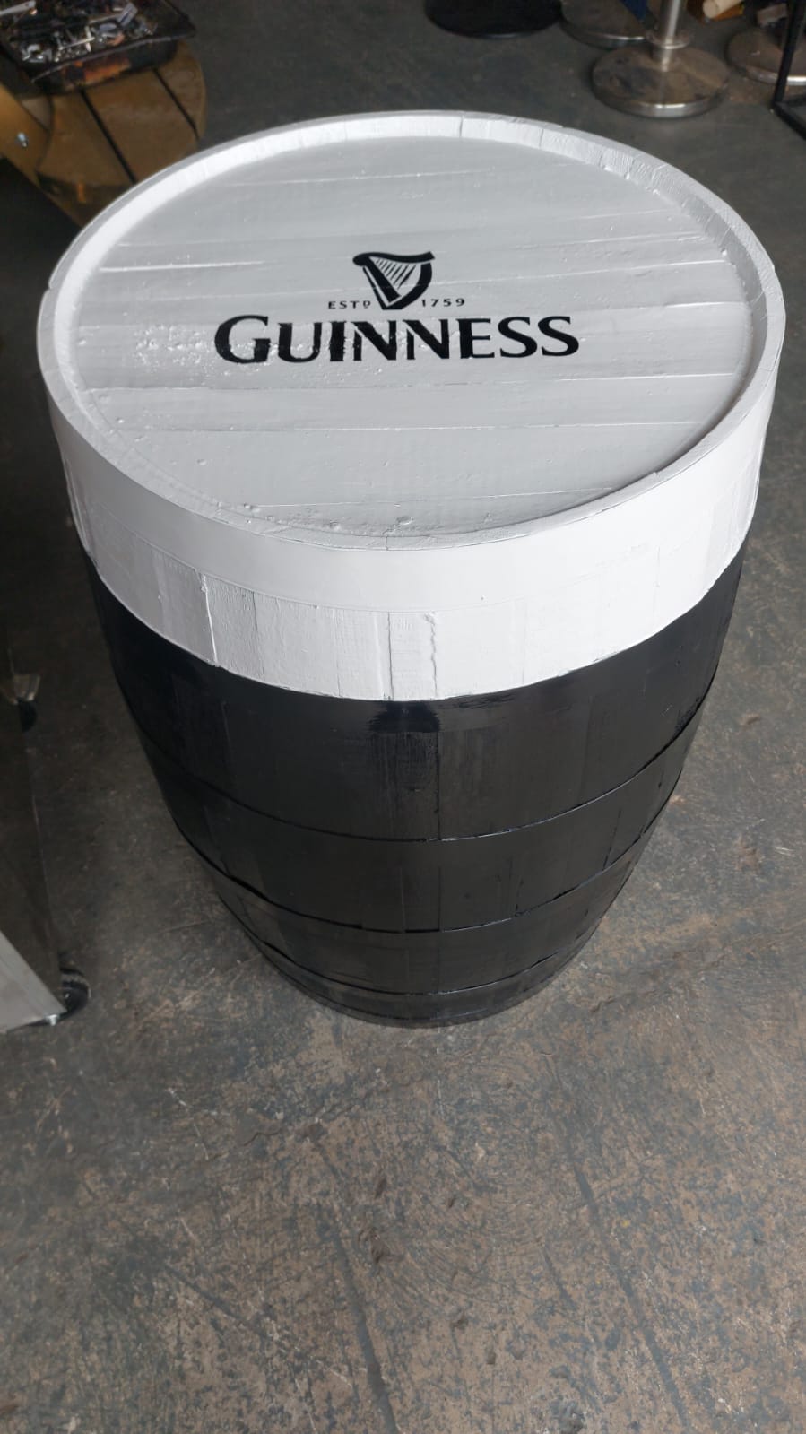 Large Guinness Barrel Table