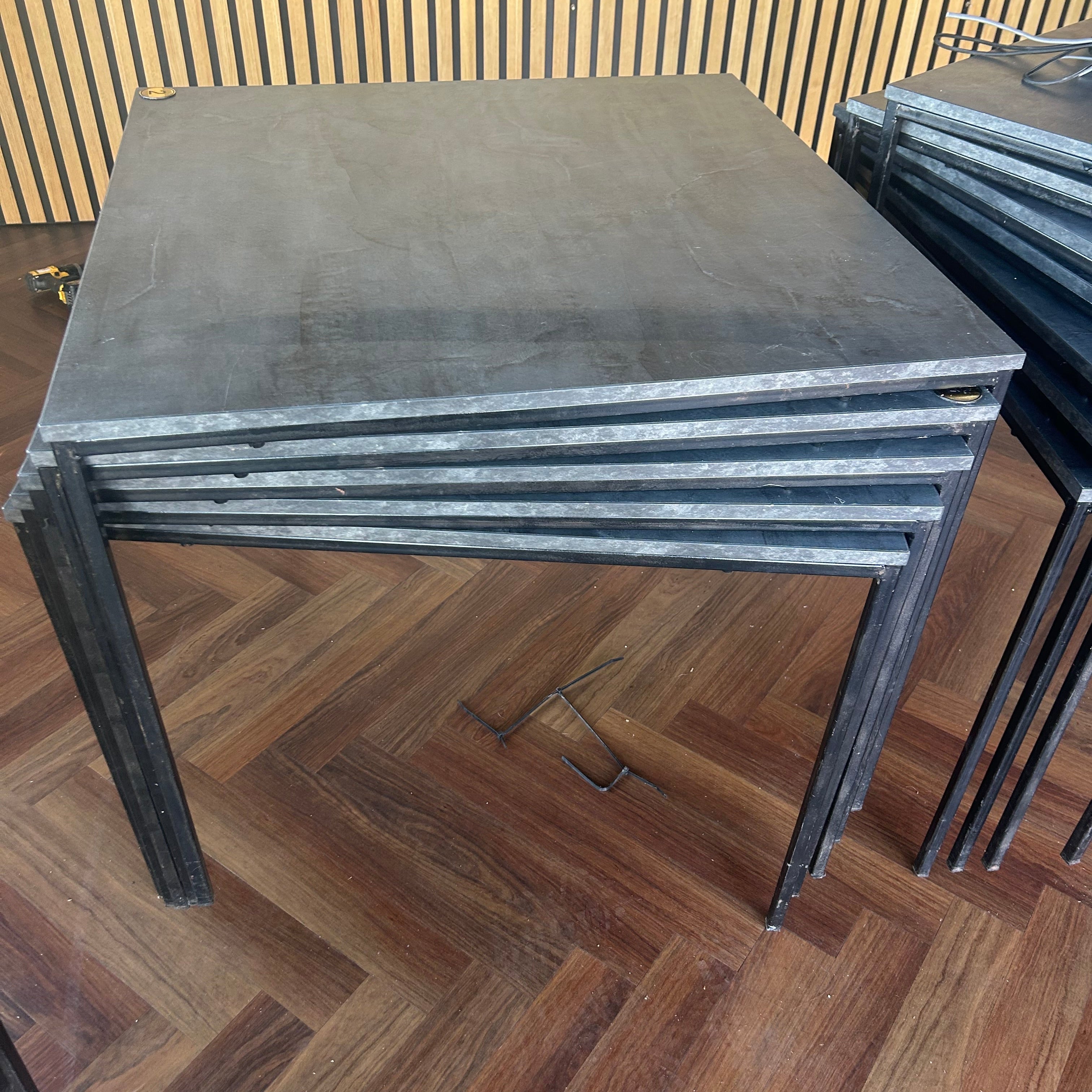 Large Square Outdoor/Indoor Slate Effect Table