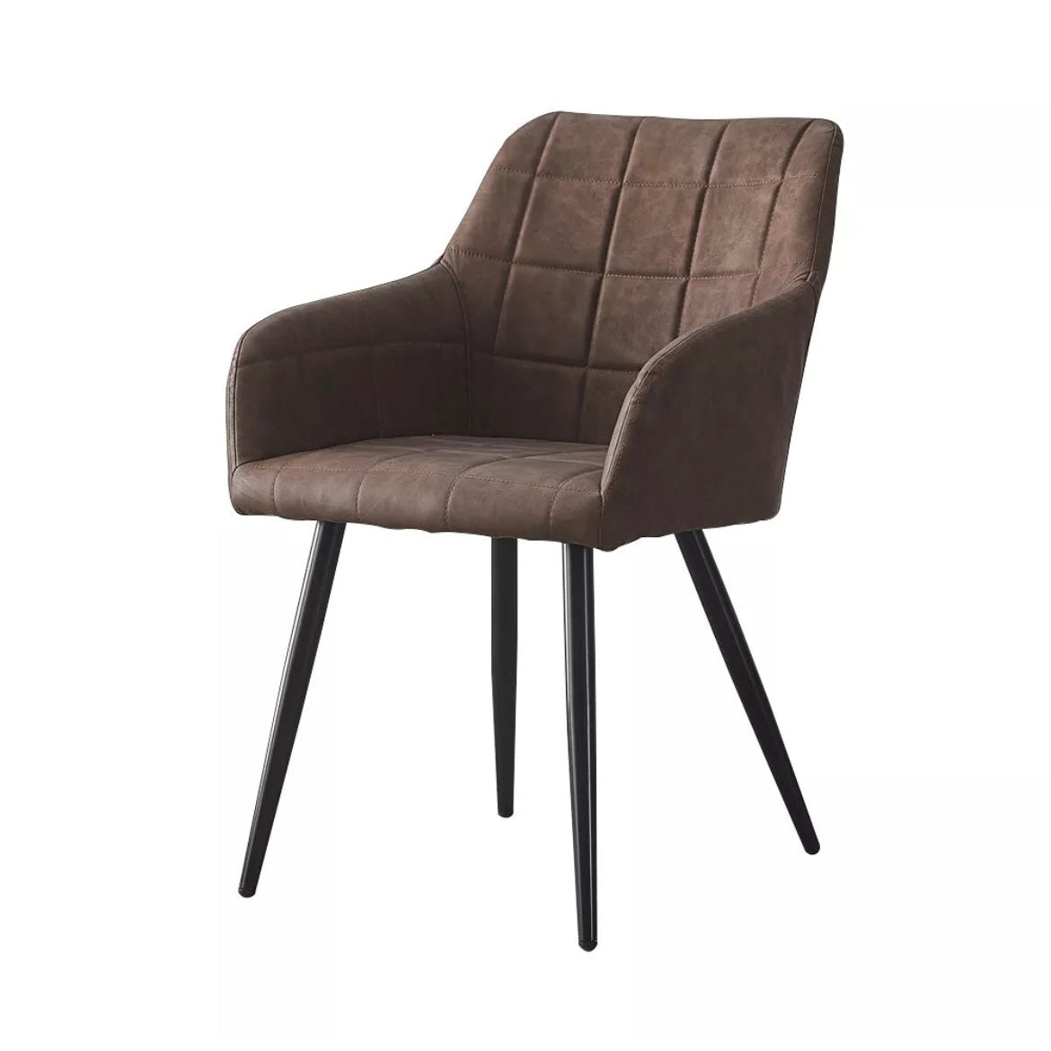 Brown Faux Leather Bar/Restaurant Chair