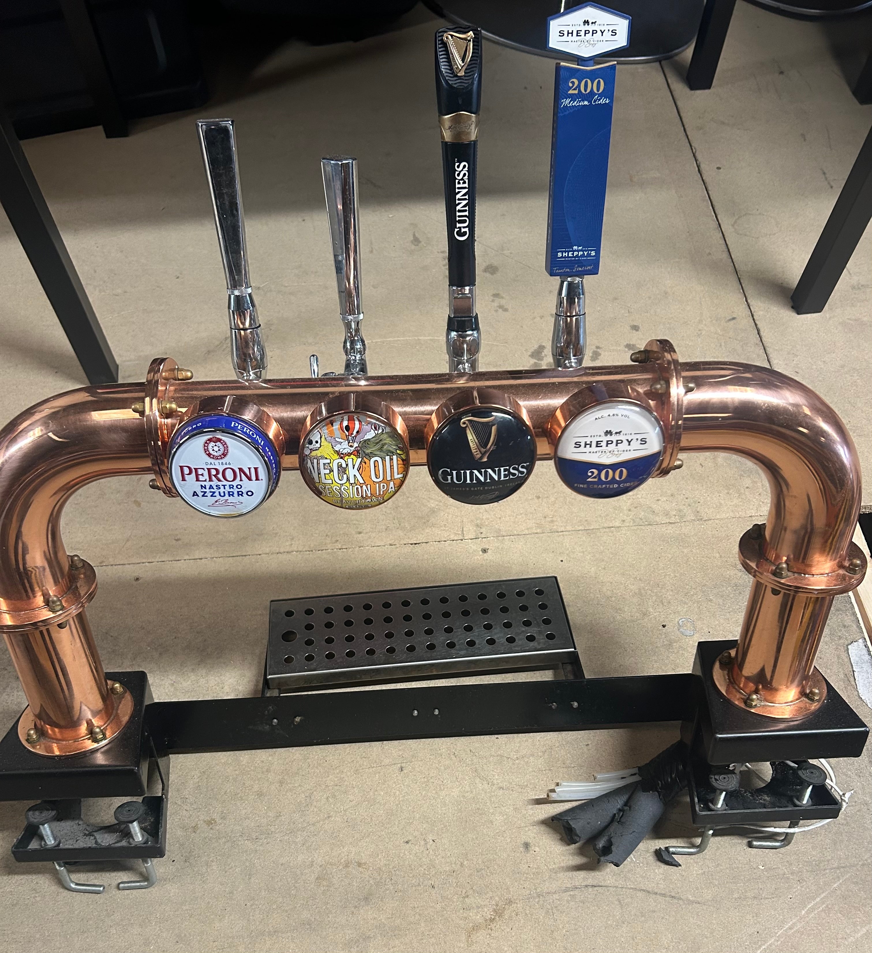 4 Way Rose Gold Bridge Bar pump