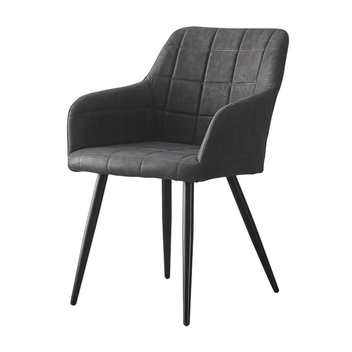 Grey Faux Leather Bar/Restaurant Chair