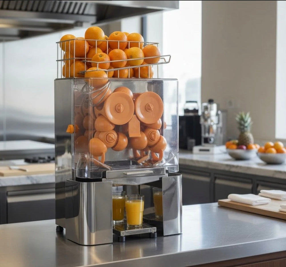 Contender Automatic Orange Juice Machine – High-Speed Fresh Juice Production