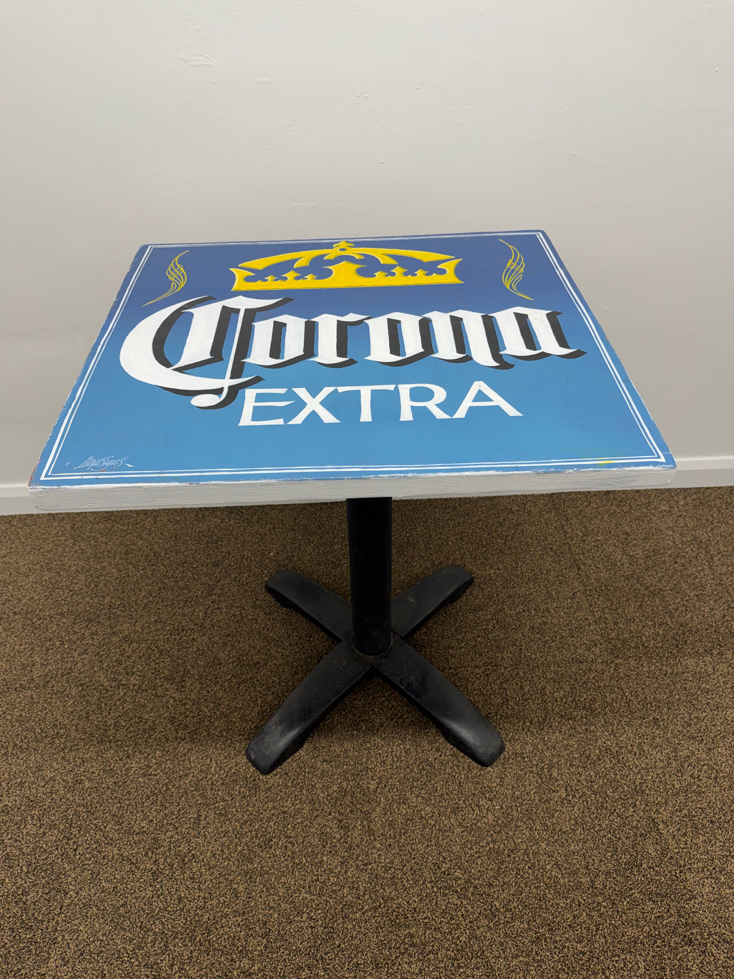 Hand painted Corona table