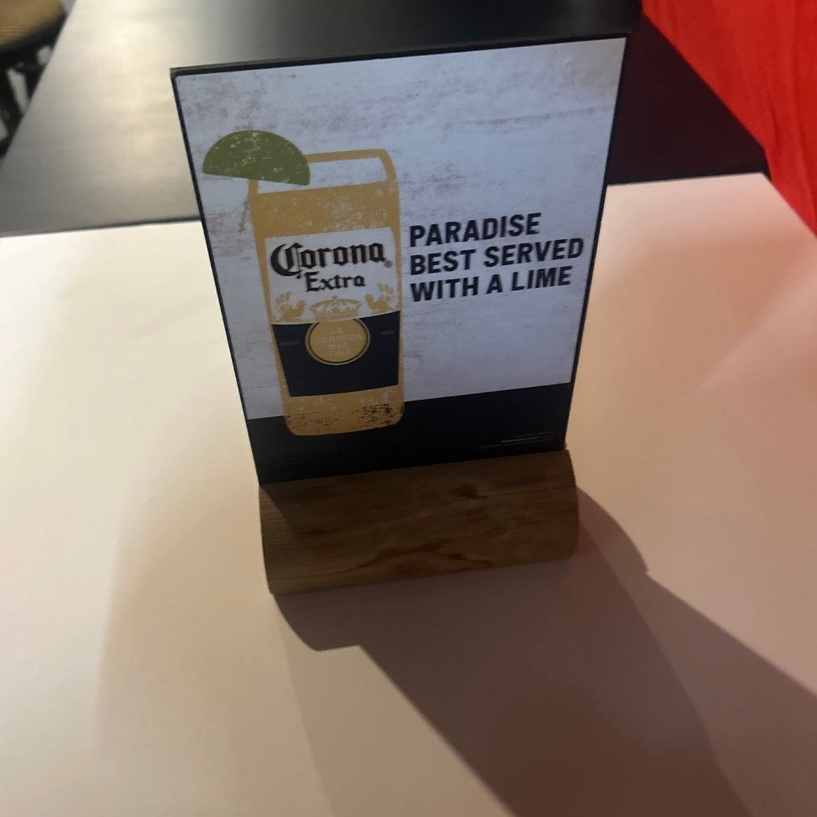 Corona Decor Table Sign