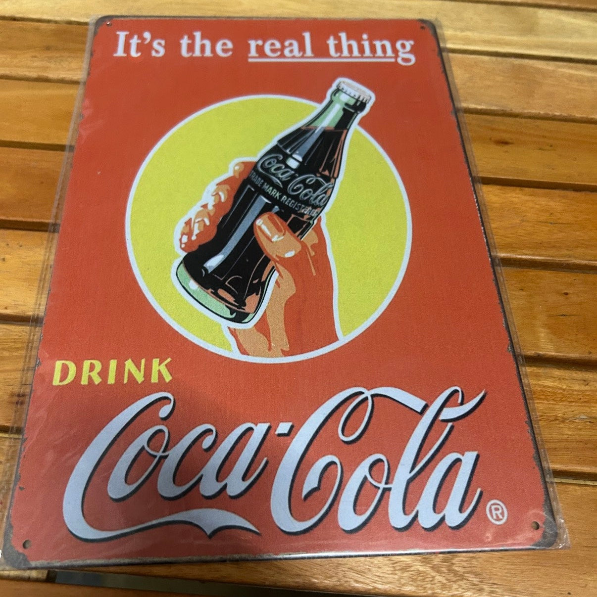 Retro Drink Cola Metal Wall Sign