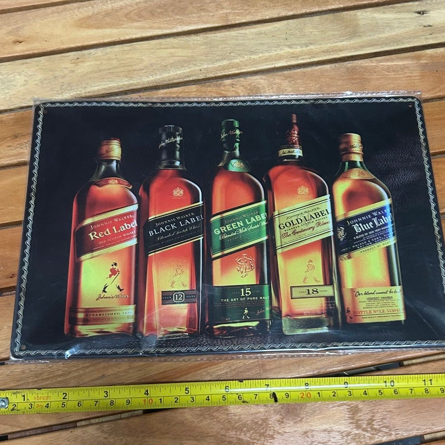 Johnie Walker Metal Wall Sign