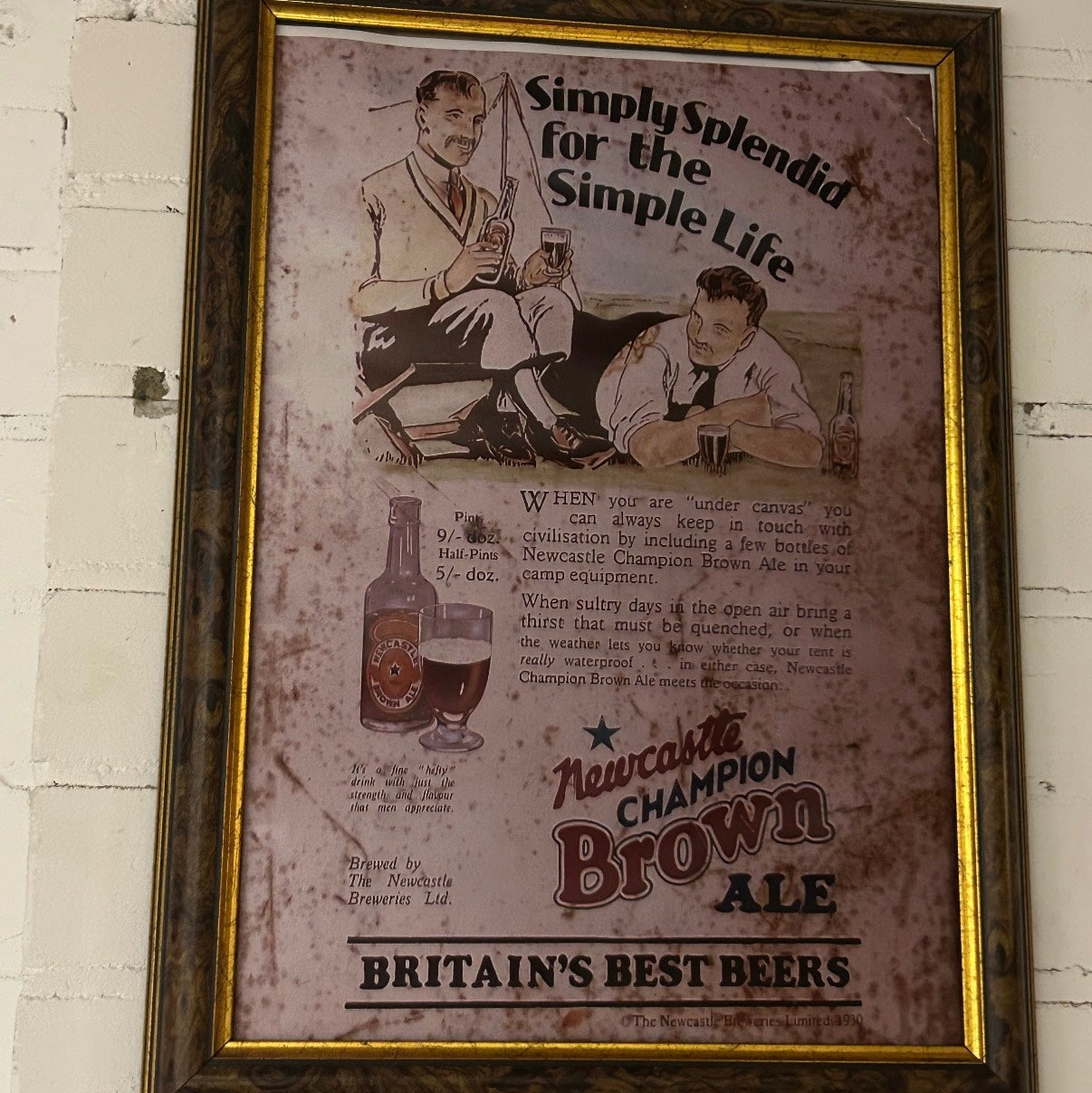 Vintage Brown Ale Mirror