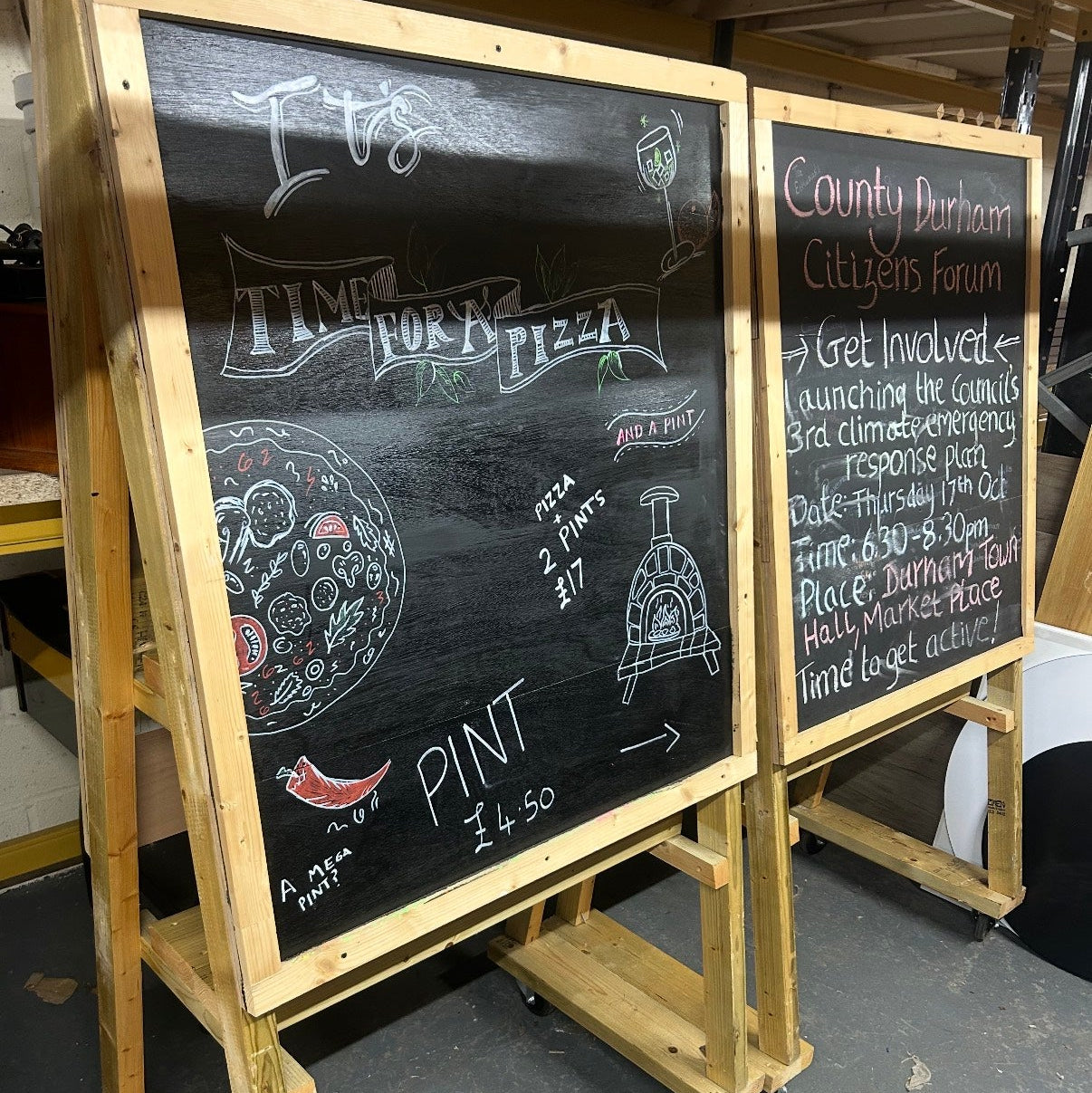 Large Chalk Boards 6ft