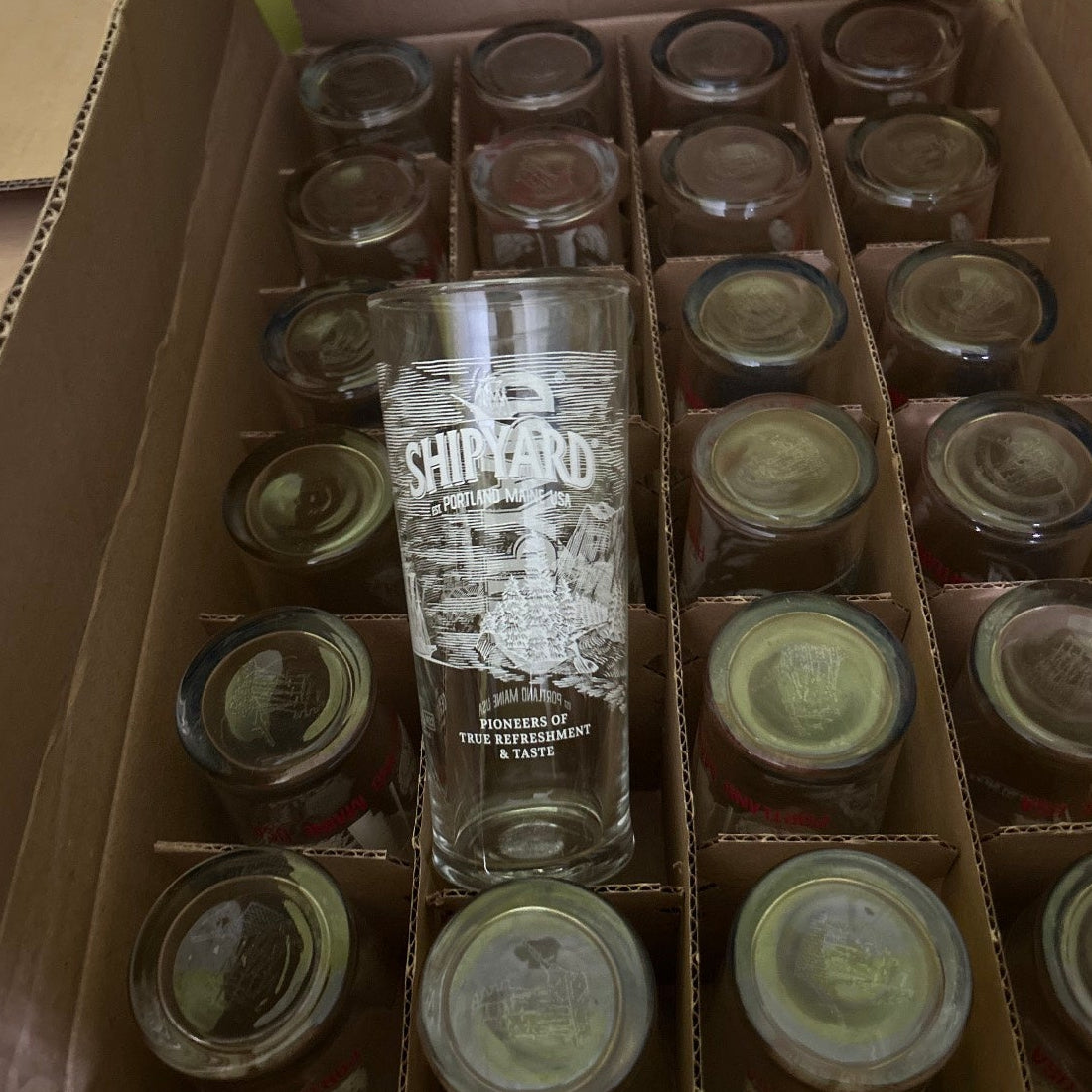 Ship Yard Pint Glasses New 24 Pack