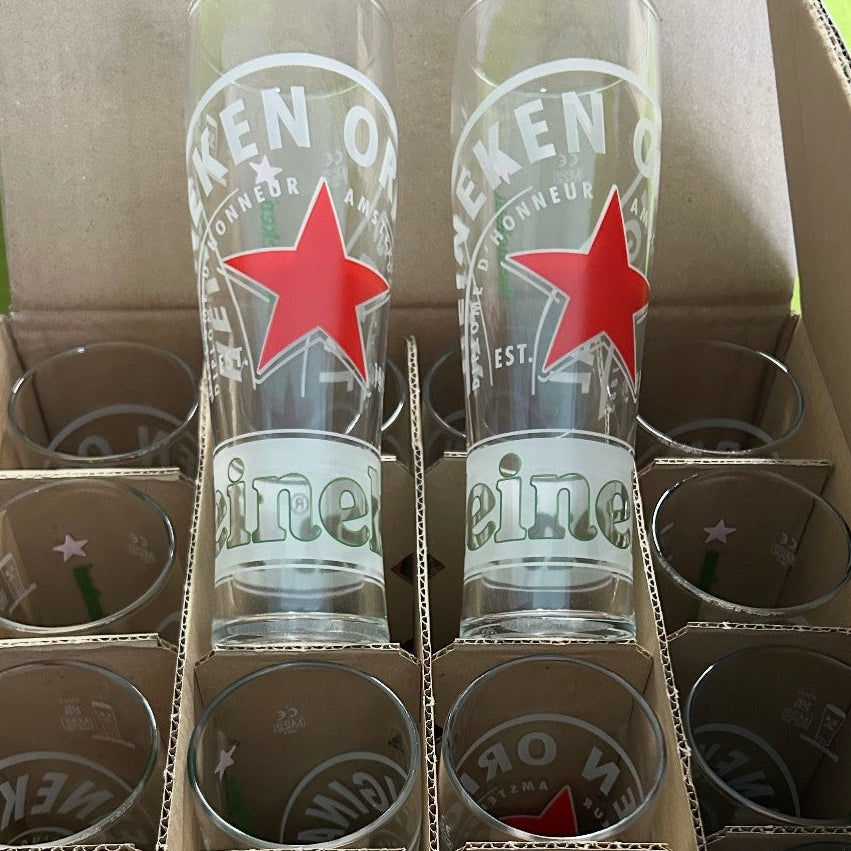 Heineken Pint Glasses New 24 Pack