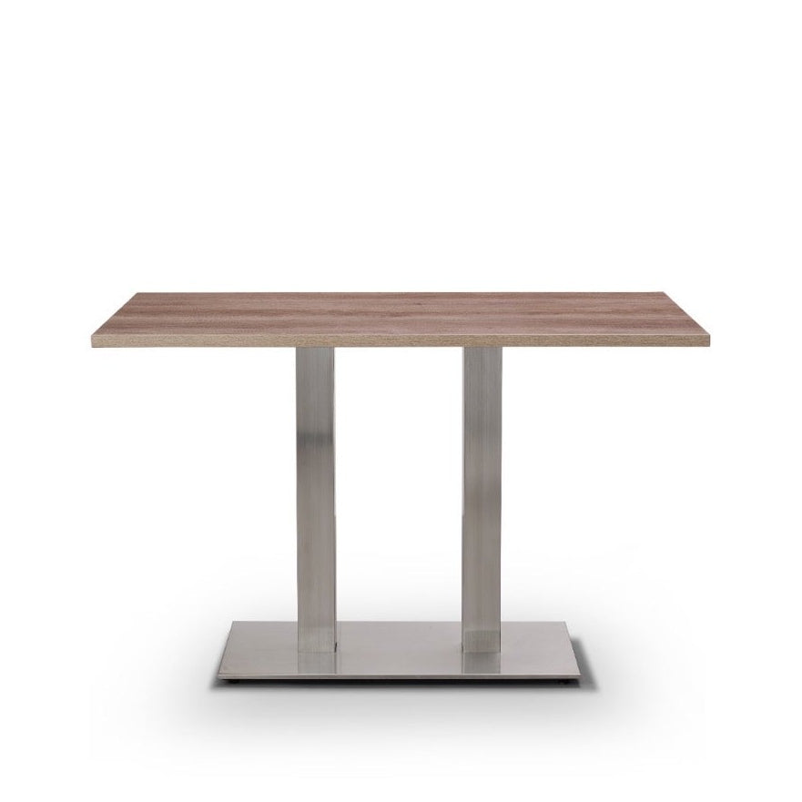 120cm Large Restaurant Table - Rustic Wood Effect