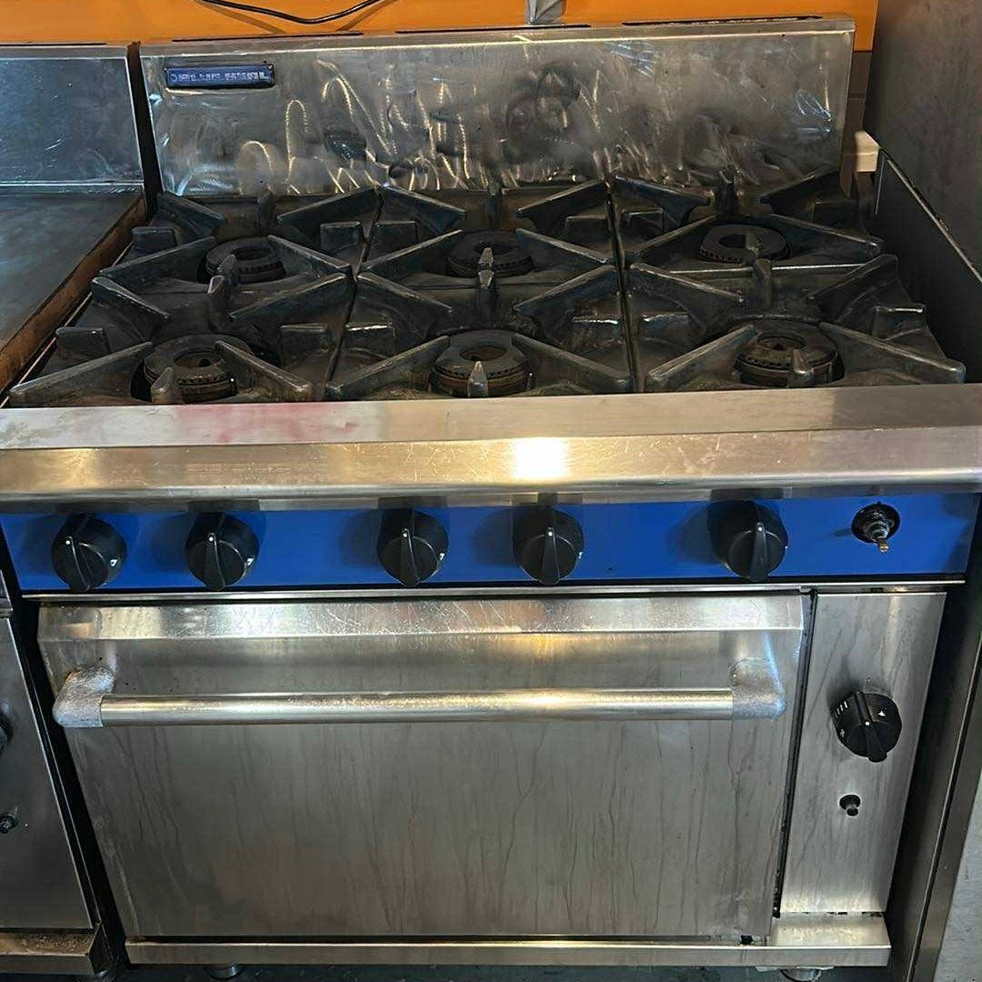 Blue Seal 6 Burner gas Range Oven